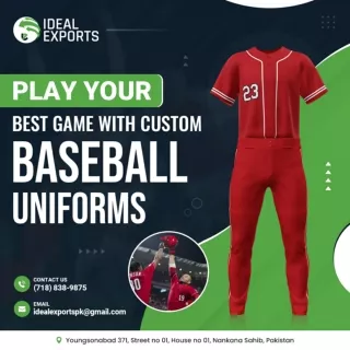 Play Your Best Game with Custom Baseball Uniforms