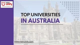 top universities in australia