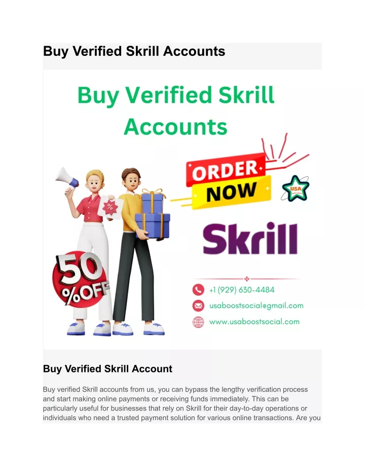 buy verified skrill accounts