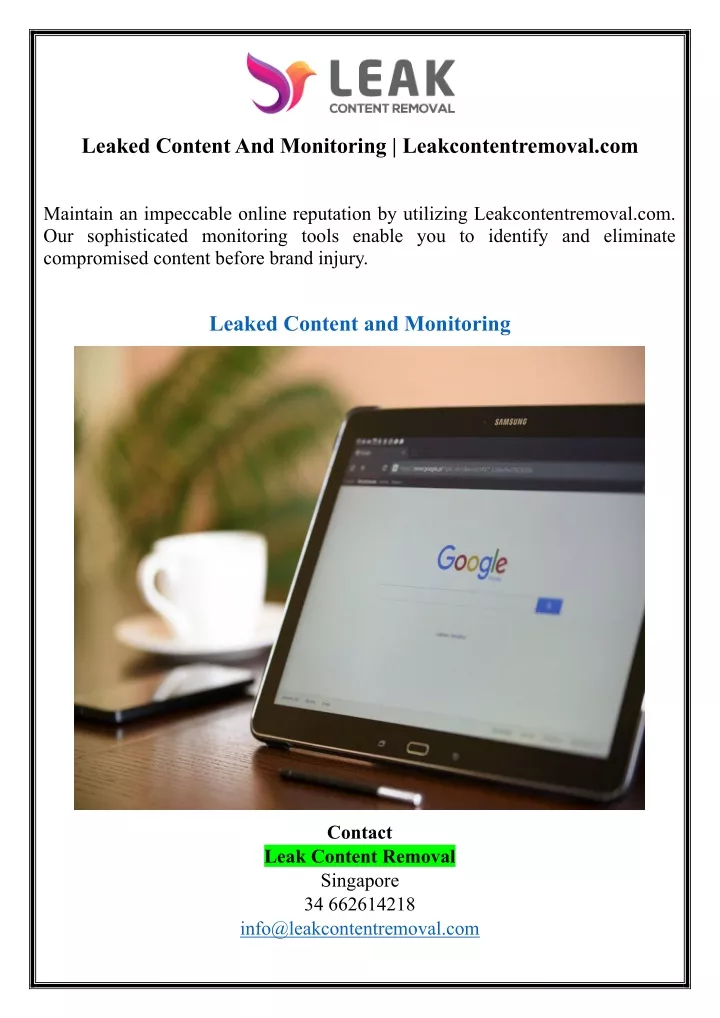 leaked content and monitoring leakcontentremoval