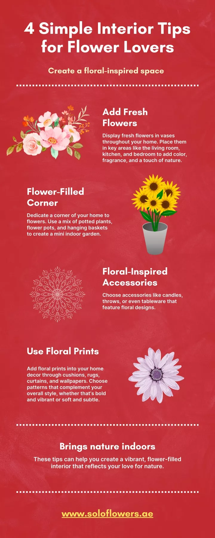 4 simple interior tips for flower lovers