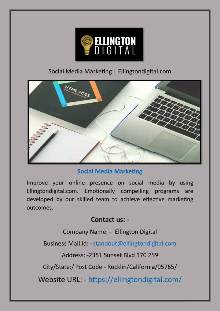 social media marketing ellingtondigital com