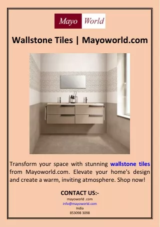 Wallstone Tiles  Mayoworld.com