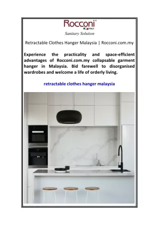 Retractable Clothes Hanger Malaysia  Rocconi.com.my