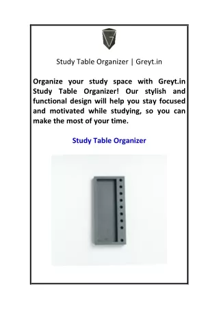 study table organizer greyt in
