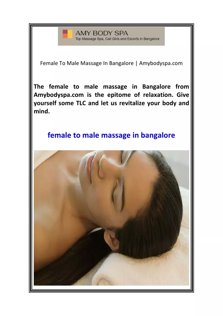 female to male massage in bangalore amybodyspa com