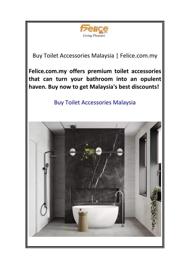 buy toilet accessories malaysia felice com my