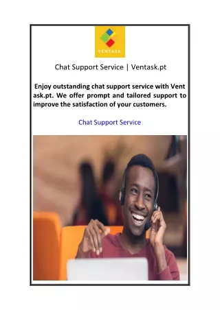 Chat Support Service | Ventask.pt