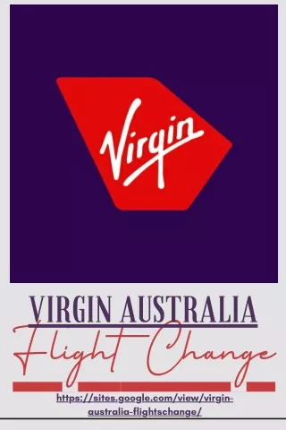 Virgin Australia Flight Change