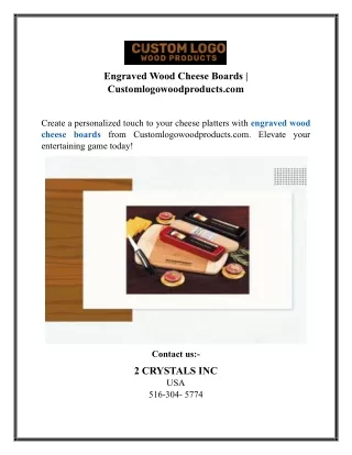 Engraved Wood Cheese Boards | Customlogowoodproducts.com