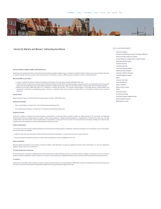 Explore Opportunities at University of Warmia and Mazury