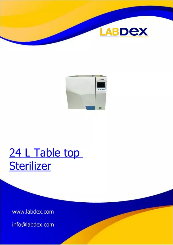 24 l table top sterilizer www labdex com