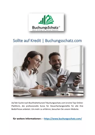 Sollte auf Kredit | Buchungsschatz.com