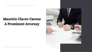 Mauricio Claver-Carone -  A Prominent Attorney