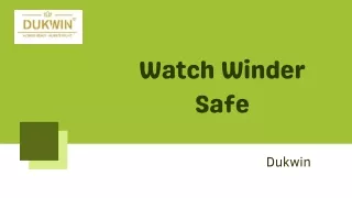 Watch Winder Safe