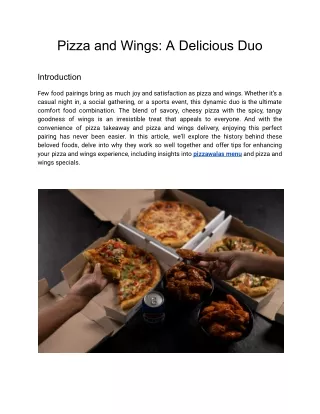 Pizza and Wings A Delicious Duo