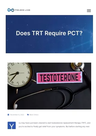 does trt require pct