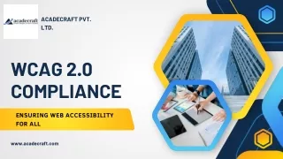 WCAG 2.0 Compliance: Ensuring Web Accessibility for All