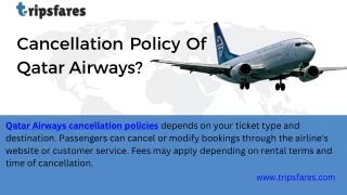 What Is The Cancellation Policy Of Qatar Airways
