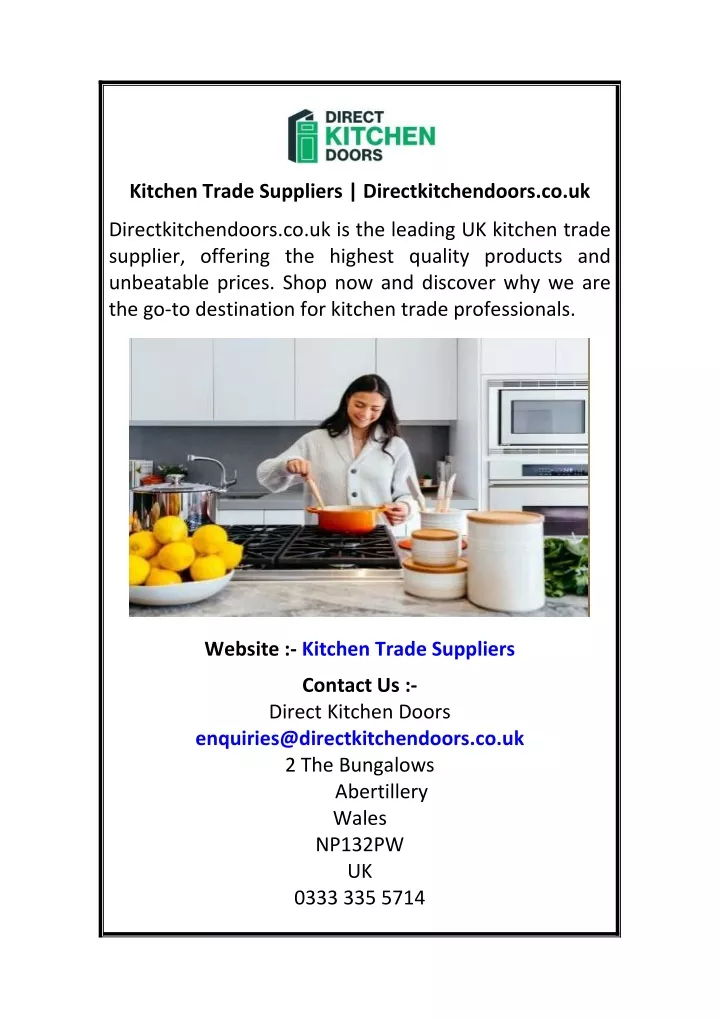 kitchen trade suppliers directkitchendoors co uk