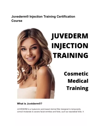 Best Botox and Dermal Filler Training and Certification in Riverside