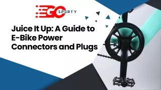 juice it up a guide to e bike power connectors