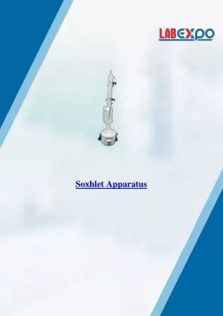 soxhlet apparatus