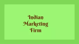 Indian Marketing Firm