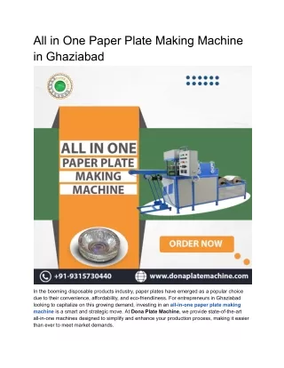 All in One Paper Plate Making Machine in Ghaziabad (1)