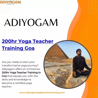 Why Choose Adiyogam for 200hr Yoga Teacher Training in Goa