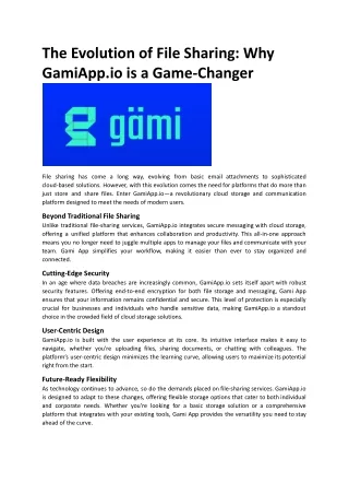 the evolution of file sharing why gamiapp