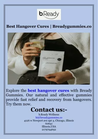 Best Hangover Cures  Breadygummies.co