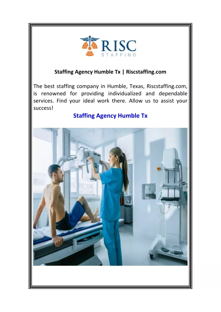 staffing agency humble tx riscstaffing com