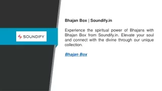 Bhajan Box  Soundify.in