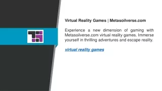 virtual reality games metasoilverse