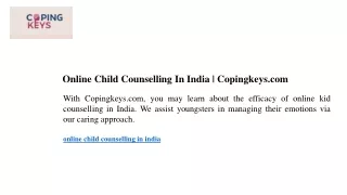 online child counselling in india copingkeys com