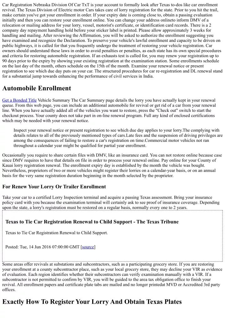 car registration nebraska division