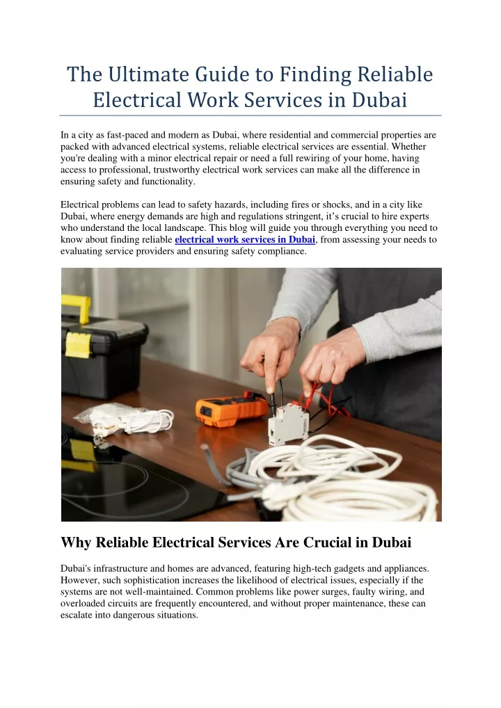 the ultimate guide to finding reliable electrical