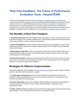 Real-Time Feedback_ The Future of Performance Evaluation Tools