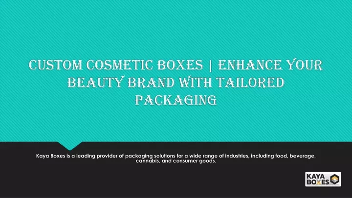 custom cosmetic boxes enhance your beauty brand with tailored packaging