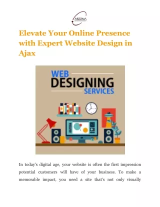Elevate Your Online Presence with Expert Website Design in Ajax