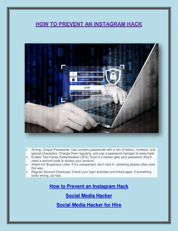 Photo inspiration: Ppt How To Prevent An Instagram Hack Powerpoint Presentation Free Photo Inspiration