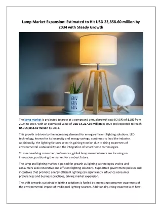 lamp market expansion estimated