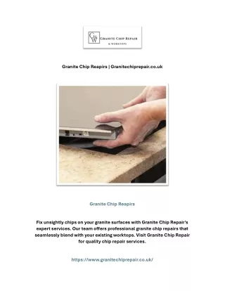 Granite Chip Reapirs | Granitechiprepair.co.uk