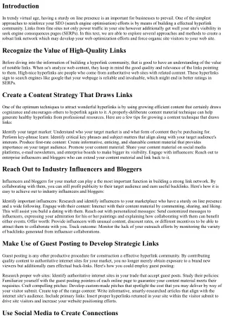 Boost Your search engine optimisation Efforts with a Powerful Link Network: Here