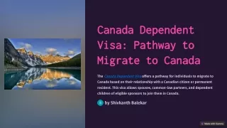 canada dependent canada dependent visa pathway