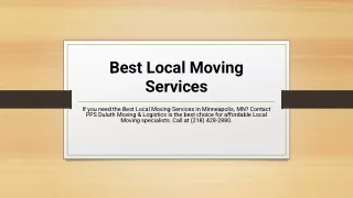 best local moving services