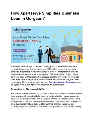 Business Loan in Gurgaon