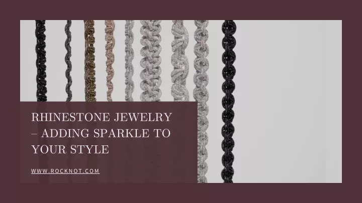 rhinestone jewelry adding sparkle to your style