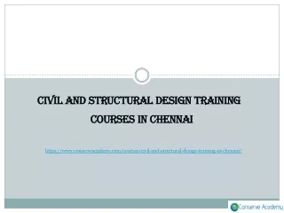 Civil and Structural Design Courses in Chennai